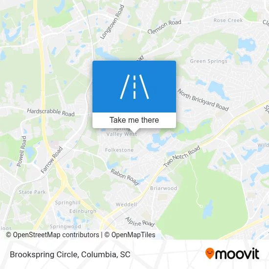 Brookspring Circle map