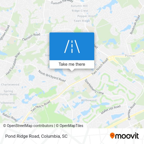 Pond Ridge Road map