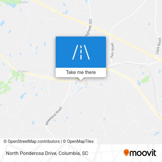 North Ponderosa Drive map
