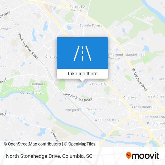 North Stonehedge Drive map