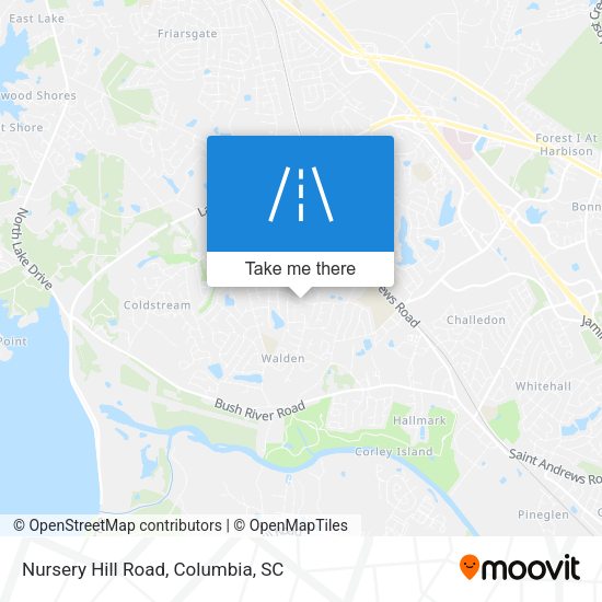 Nursery Hill Road map
