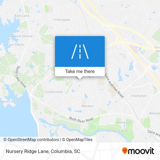 Nursery Ridge Lane map