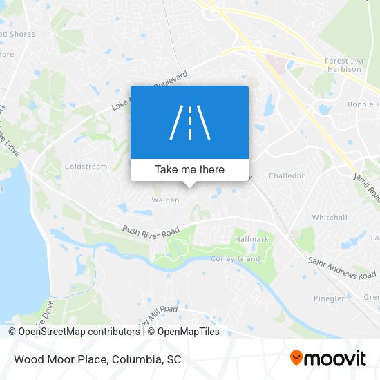 Wood Moor Place map