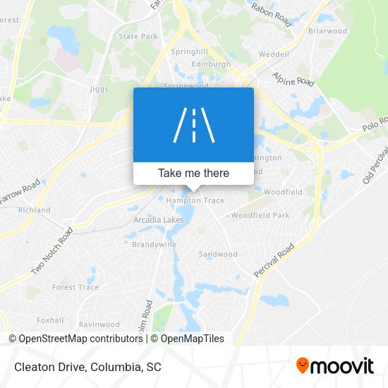 Cleaton Drive map