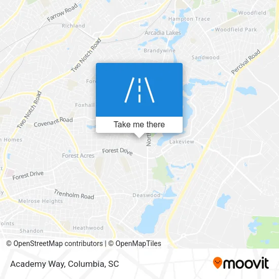 Academy Way map