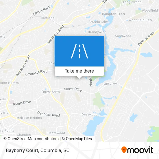 Bayberry Court map