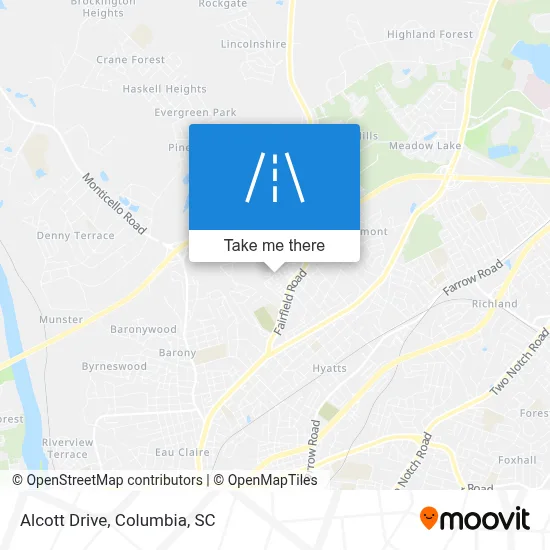 Alcott Drive map
