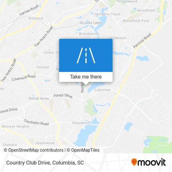 Country Club Drive map
