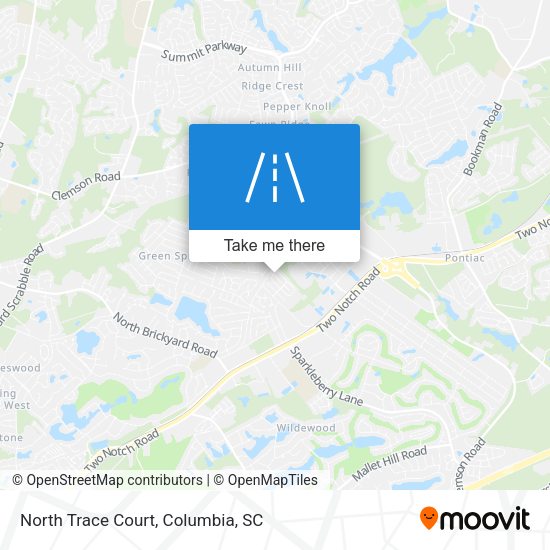 North Trace Court map