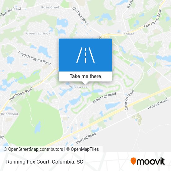 Running Fox Court map