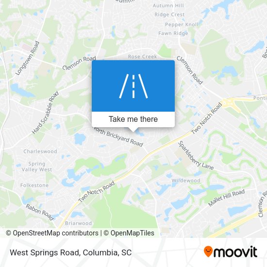 Mapa de West Springs Road