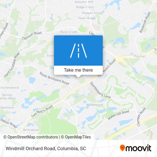 Windmill Orchard Road map
