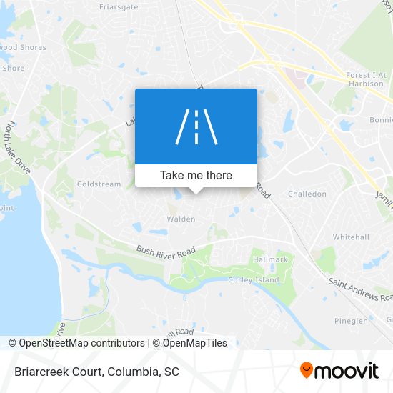 Mapa de Briarcreek Court