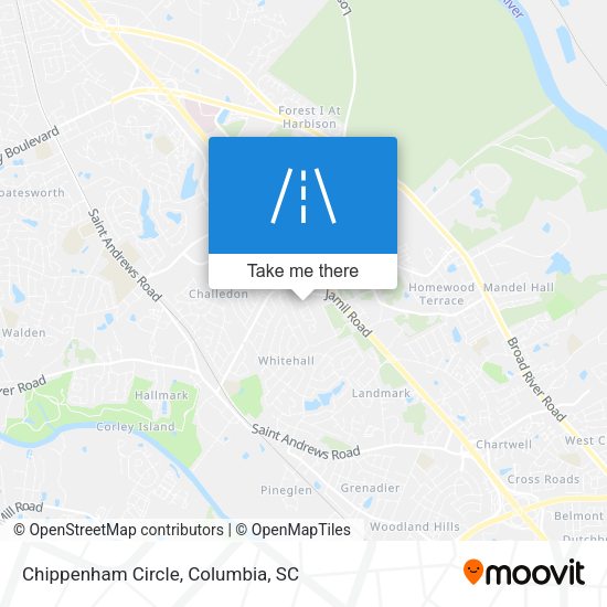 Mapa de Chippenham Circle