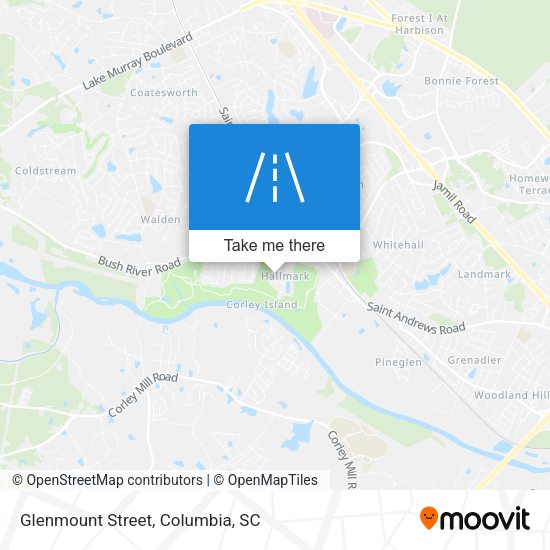 Glenmount Street map