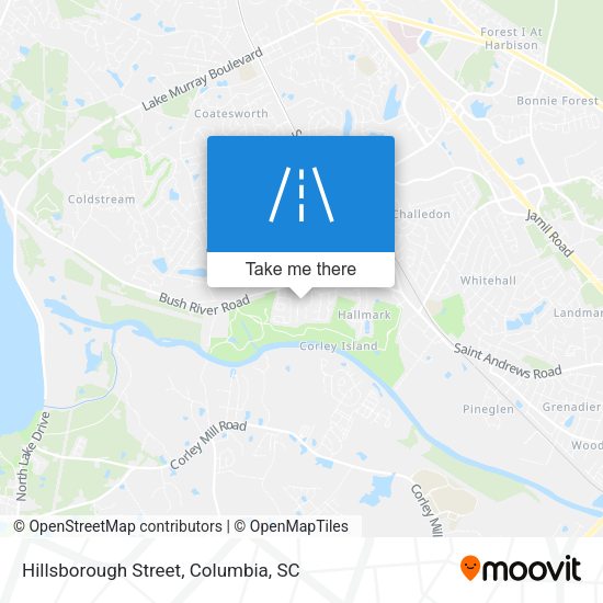 Mapa de Hillsborough Street