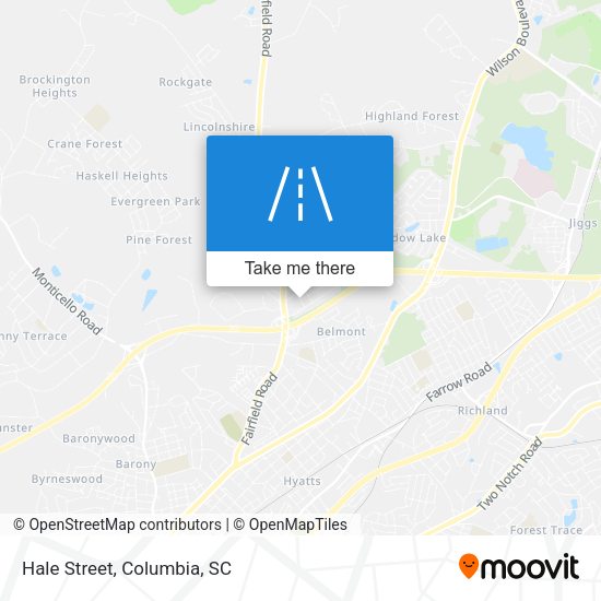Hale Street map