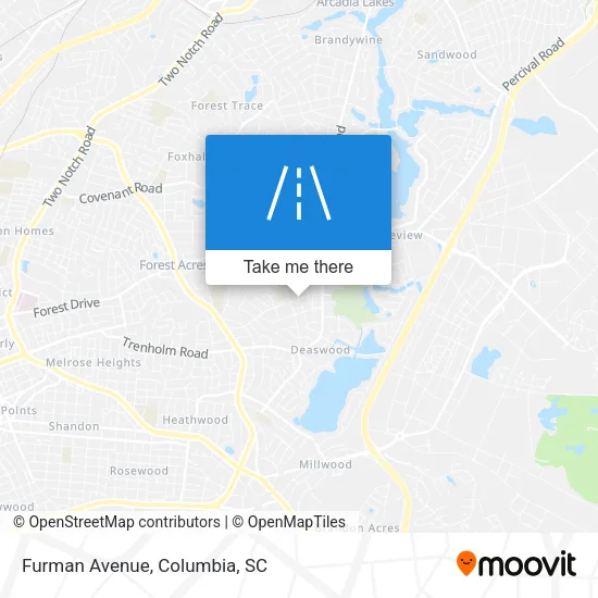 Furman Avenue map