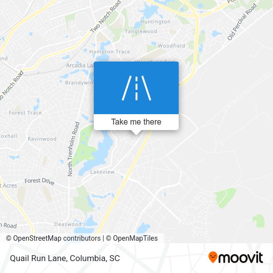 Quail Run Lane map