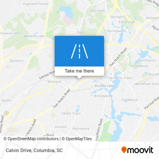 Calvin Drive map