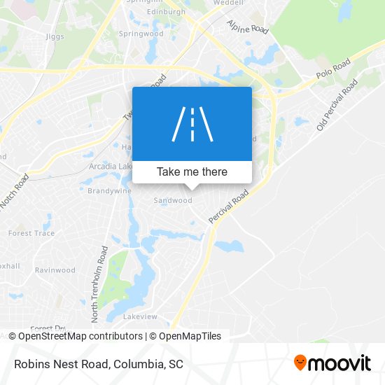 Mapa de Robins Nest Road