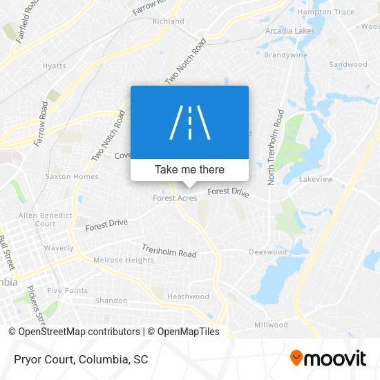 Pryor Court map