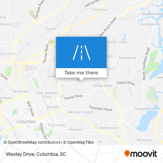Mapa de Wesley Drive