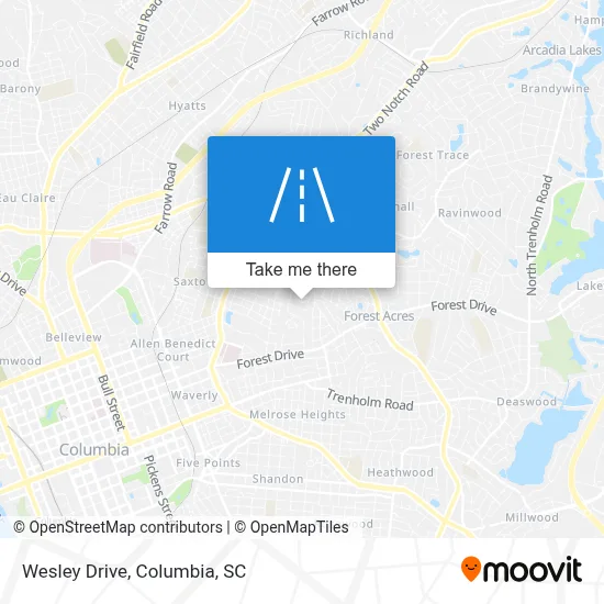 Wesley Drive map