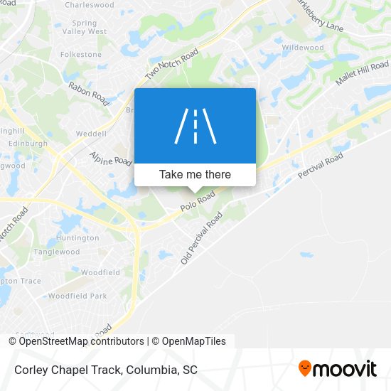 Mapa de Corley Chapel Track
