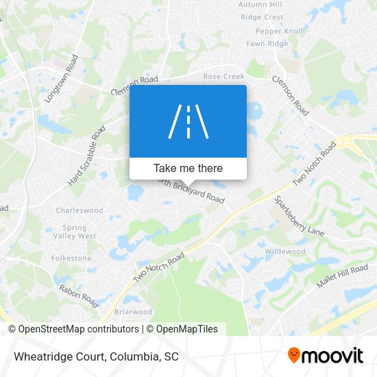 Mapa de Wheatridge Court