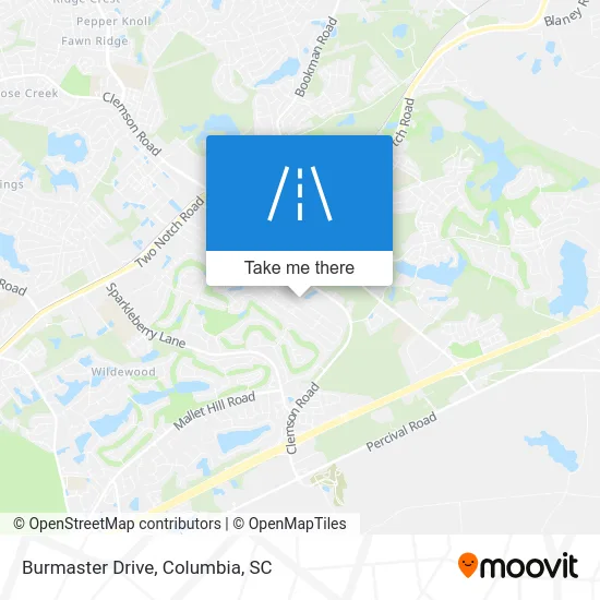 Burmaster Drive map