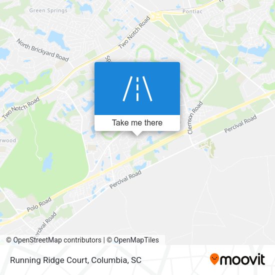Running Ridge Court map