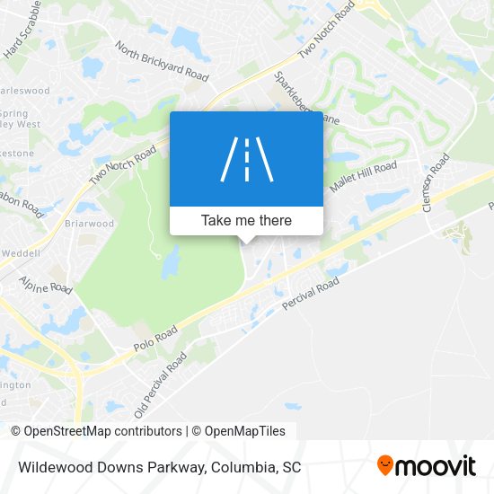 Wildewood Downs Parkway map