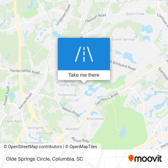 Mapa de Olde Springs Circle