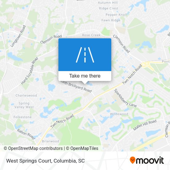 West Springs Court map
