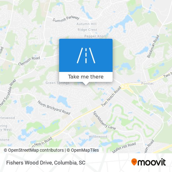 Fishers Wood Drive map