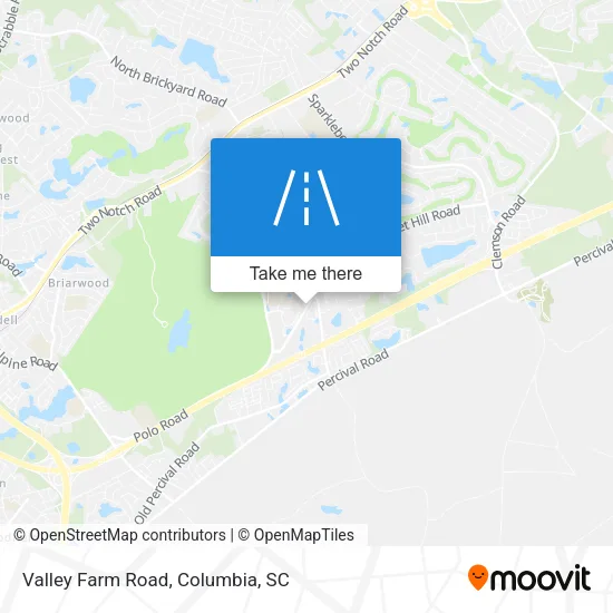 Mapa de Valley Farm Road