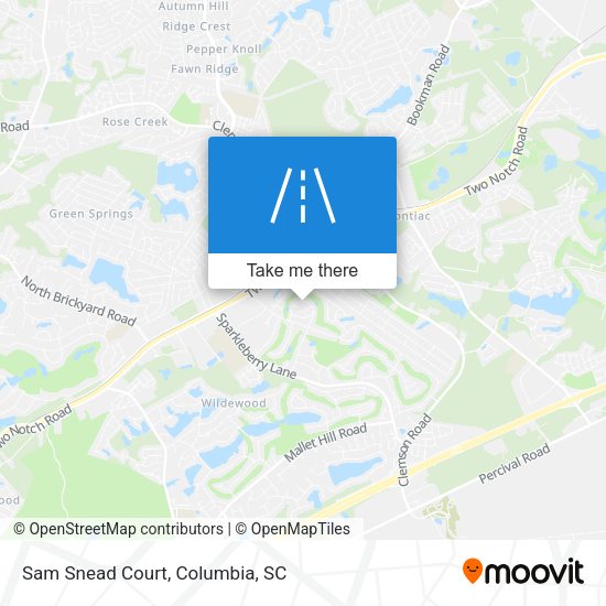 Sam Snead Court map