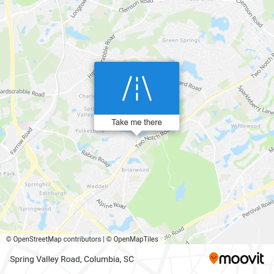 Spring Valley Road map