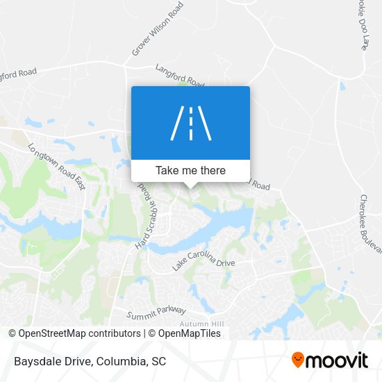 Mapa de Baysdale Drive