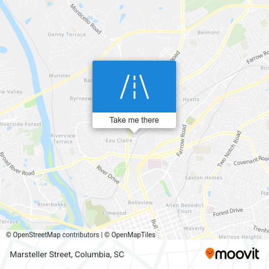 Marsteller Street map
