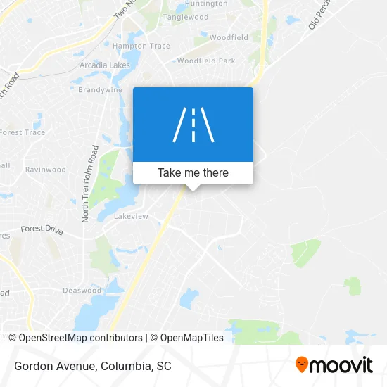 Gordon Avenue map