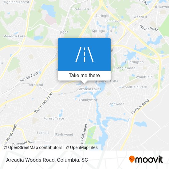 Mapa de Arcadia Woods Road