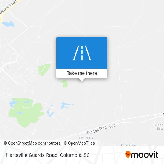 Mapa de Hartsville Guards Road