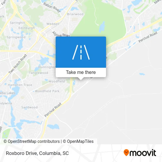Roxboro Drive map