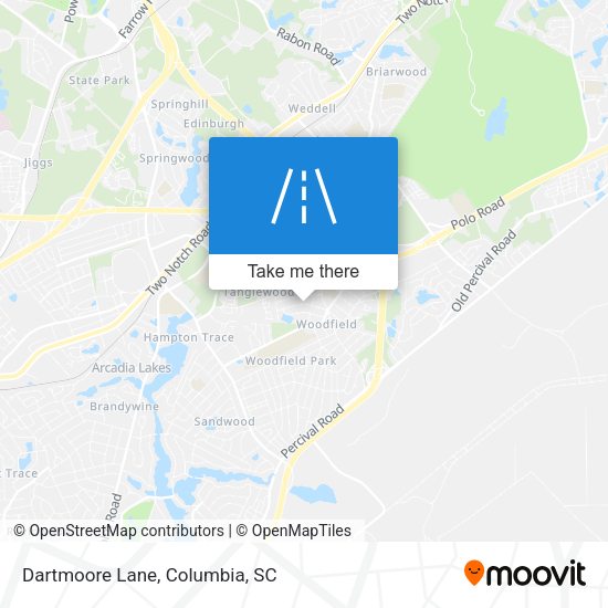 Mapa de Dartmoore Lane