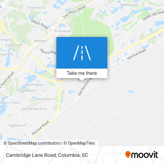Cambridge Lane Road map