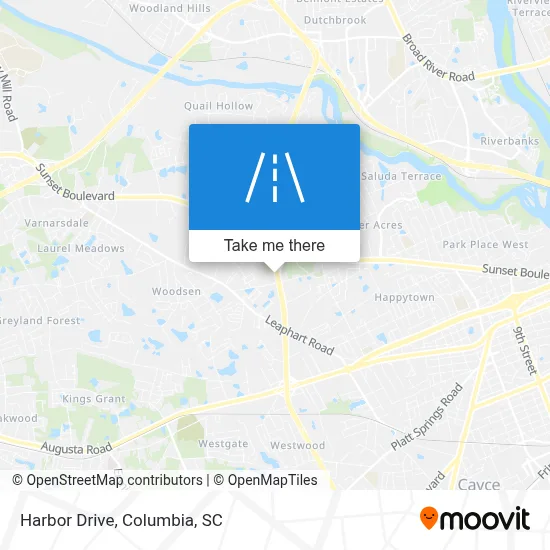 Harbor Drive map