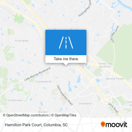 Hamilton Park Court map