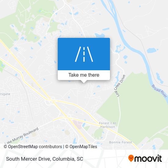 Mapa de South Mercer Drive